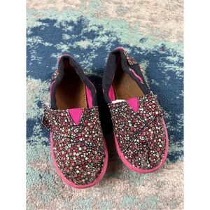 Toms Girls Flower Shoes Size 9